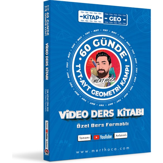 Mert Hoca Yayınları 60 Günde TYT-AYT Geometri Kampı Video Ders Kitabı