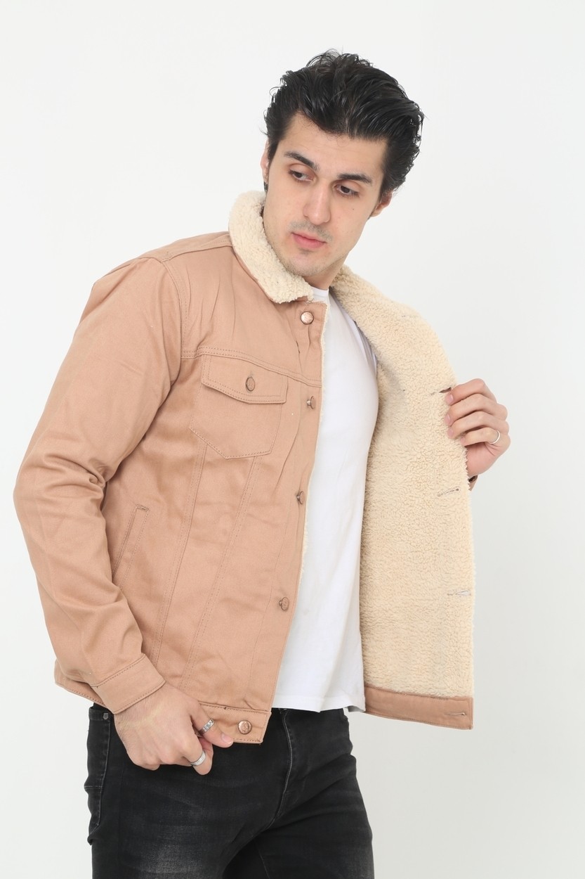 Comstarmoda Erkek Içi Kürklü Kot Ceket