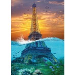 Nova Puzzle Nova 1500 Parça Fantastik Eyfel Kulesi Mini Puzzle