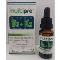 Multipro D3 + K2 Vitamin 20 ml 400 Damla
