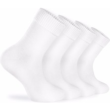 Nova Socks Erkek 4'lü Bambu Lastiksiz Sıkmayan Extra Rahat Şeker Çorabı / Çorap