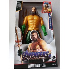 Avengers Aquaman Sesli Büyük Boy Oyuncak Figür 28CM Mızrak Jason Aquaman