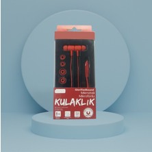 Fano Mıknatıslı Mikrofonlu Stereo Kulaklık - Kırmızı