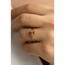 Lieza Jewelry Gümüş Yonca Yüzük