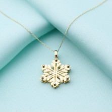 İryum 14K Altın Kar Tanesi Kolye W4N28196Z