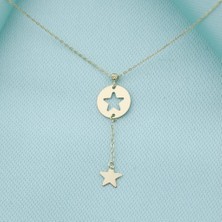 İryum 14K Altın Dorikalı Yıldız Kolye  4N37003