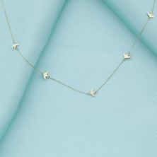 İryum 14K Altın Kırlangıç Kolye  4N37005