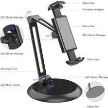 Idock T38-3 Tam Ayarlı Katlanabilir Alüminyum iPad Tablet Standı