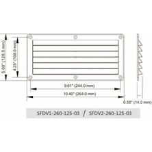 Strade Store Tekne Panjurlu Delikler Deniz Egzoz Delikleri Kapak Karavan / Rv Plastik 5X10 " (Yurt Dışından)