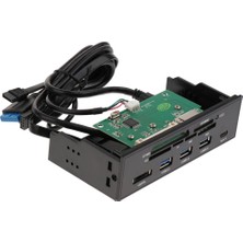 Sharplace USB 3.0 Hub E-Sata Dashboard Çoklu Ön Panel Kart Okuyucu (Yurt Dışından)