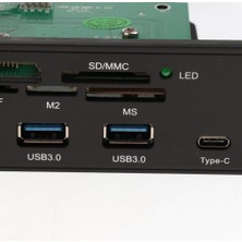 Sharplace USB 3.0 Hub E-Sata Dashboard Çoklu Ön Panel Kart Okuyucu (Yurt Dışından)