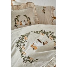 Ecocotton Pamuk  Bebek Nevresim Seti Polina Bej