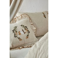 Ecocotton Pamuk  Bebek Nevresim Seti Polina Bej