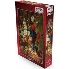 Nova Puzzle Nova 1000 Parça Güller ve Laleler Natürmort Puzzle