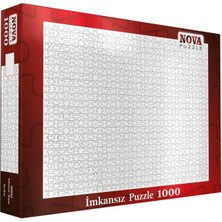 Nova Puzzle 1000 Parça Beyaz İmkansız Puzzle - Fantastik Kesim