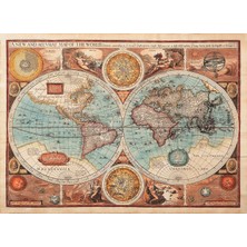 Nova Puzzle Puzzle 1000 Parça 1626 Eski Dünya Haritası - Andrey Burmakin