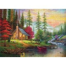 Nova Puzzle Nova 41075 - 1000 Parça Ormandaki Dağ Evi Puzzle