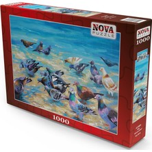 Nova Puzzle 1000 Parça Plaj Güvercinleri Puzzle - Nikolay Sivenkov