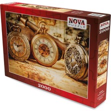 Nova Puzzle 2000 Parça Antika Saatler Puzzle - 46004