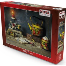 Nova Puzzle Puzzle 44006 - Çay Molası 1500 Parça Mini Puzzle