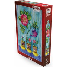 Nova Puzzle 1000 Parça Anne Sevgisi Puzzle - Çiçek Puzzle