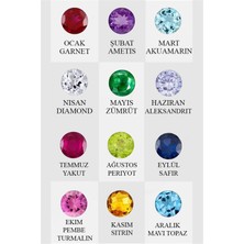 Lieza Jewelry Gümüş Kalp Taşlı Harf Kolye