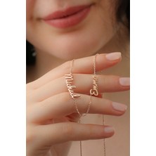 Lieza Jewelry Gümüş Ikili Isim Kolye