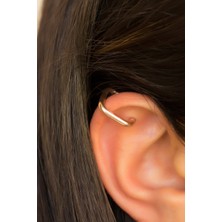 Lieza Jewelry Gümüş Kare Kıkırdak Küpe