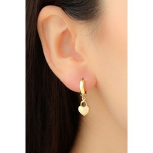 Lieza Jewelry Gümüş Kalpli Küpe