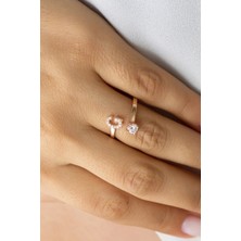 Lieza Jewelry Gümüş G Harfi Yüzük