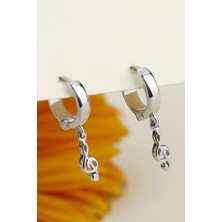 Lieza Jewelry Gümüş Sol Anahtarı Küpe