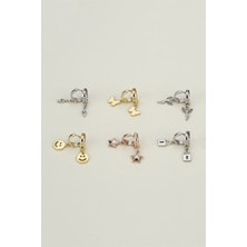 Lieza Jewelry Gümüş Sol Anahtarı Küpe