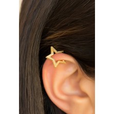 Lieza Jewelry Gümüş Yıldız Kıkırdak Küpe