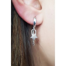 Lieza Jewelry 925 Ayar Sallantılı Yıldız Gümüş Küpe