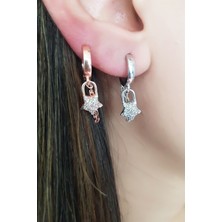 Lieza Jewelry 925 Ayar Sallantılı Yıldız Gümüş Küpe