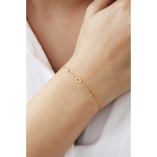 Lieza Jewelry Gümüş Harf Bileklik