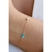 Lieza Jewelry Gümüş Mineli Balık Bileklik