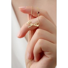 Lieza Jewelry Gümüş Taşlı Isim Kolye