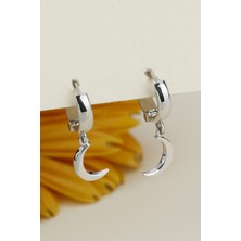 Lieza Jewelry Gümüş Ay Küpe