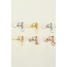 Lieza Jewelry Gümüş Ay Küpe