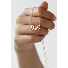 Lieza Jewelry Gümüş Kalpli Harf Kolye
