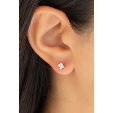 Lieza Jewelry Gümüş Yonca Küpe
