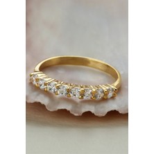 Lieza Jewelry Gümüş Yarım Tur Yüzük