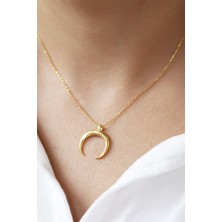 Lieza Jewelry Gümüş Ay Kolye