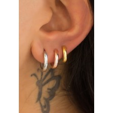 Lieza Jewelry Gümüş Küçük Boy Halka Küpe