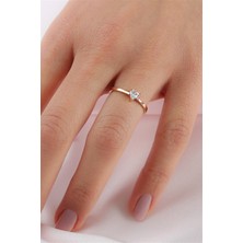Lieza Jewelry Gümüş Kalp Taşlı Yüzük