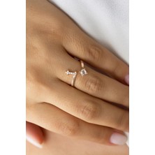 Lieza Jewelry Gümüş I Harfi Yüzük