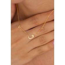 Lieza Jewelry Gümüş Vav Harf Kolye