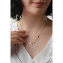 Lieza Jewelry Gümüş Taşlı Isim Kolye