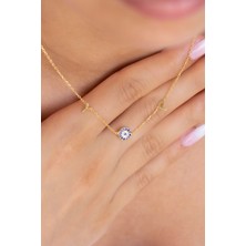 Lieza Jewelry Gümüş Nazarlı Harf Kolye
